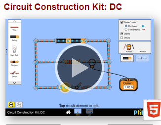 PHET Interactive Simulations: Circuit Construction Kit DC | WCED EPortal